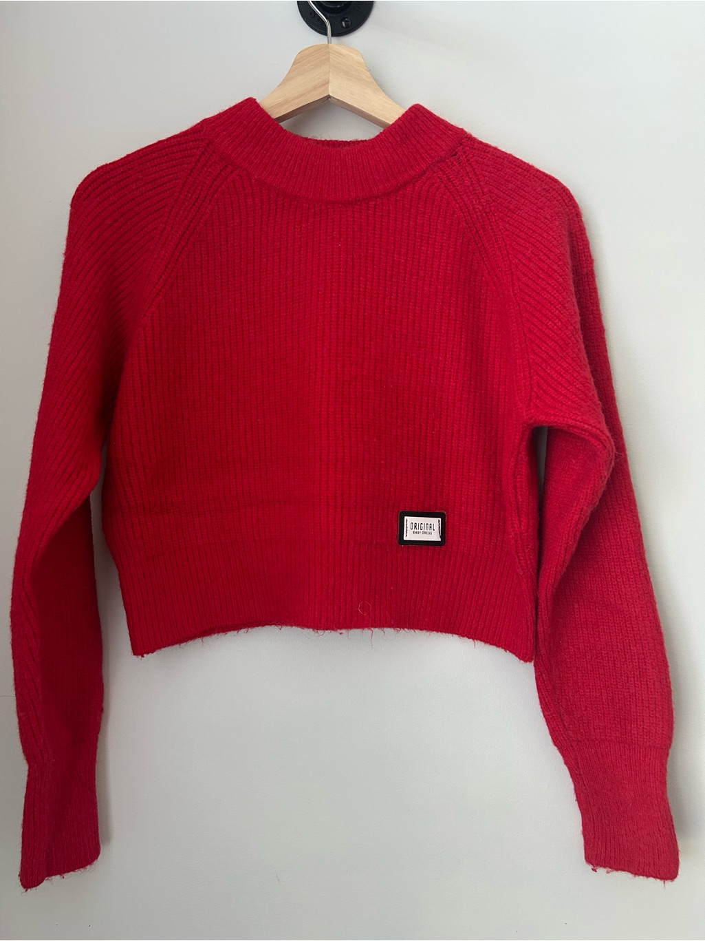 Diesel Original Easy Dress Red Cropped Sweater